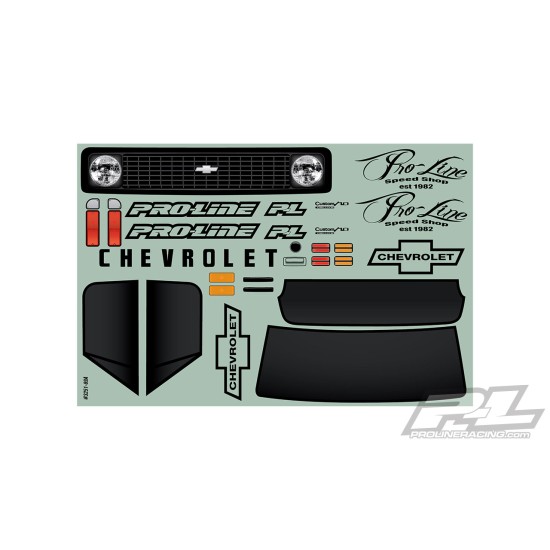 1972 Chevy C-10 Tough-Color (Stone Gray) Body for Stampede & Granite