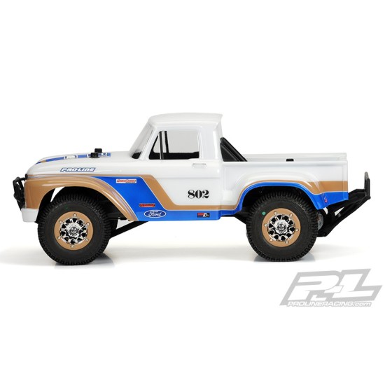 1966 Ford F-100 Clear Body for Slash 2wd, Slash 4x4 & PRO-Fusion SC 4x4 (with extended body mounts)