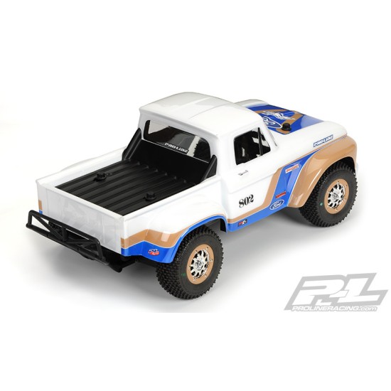 1966 Ford F-100 Clear Body for Slash 2wd, Slash 4x4 & PRO-Fusion SC 4x4 (with extended body mounts)