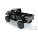 1946 Dodge Power Wagon Tough-Color (Black) Body for 12.3" (313mm) Wheelbase Scale Crawlers
