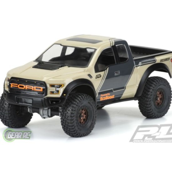2017 Ford F-150 Raptor Clear Body for 12.3 313mm Wheelbase Scale Crawlers