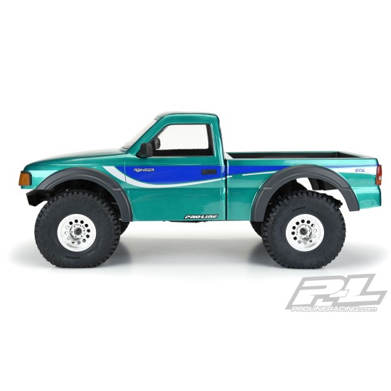 1993 Ford Ranger Clear Body Set with Scale Molded Accessories for 12.3" (313mm) Wheelbase Scale Crawlers