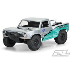 Pre-Cut 1967 Ford F-100 Race Truck Clear Body for Slash 2wd, Slash 4x4 & PRO-Fusion SC 4x4 (with extended body mounts)