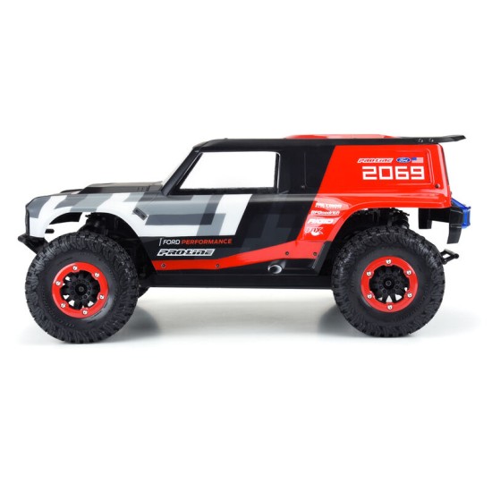 Ford Bronco R Clear Body for Tenacity SCT/TT Pro, Senton 4x4, Big Rock 4x4, Slash 2wd and Slash 4x4 (with extended body mounts)