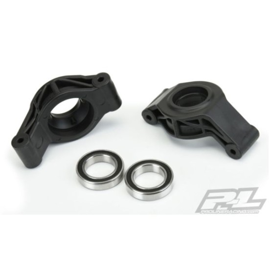 PRO-Hubs Right & Left Hub Carrier Set with Oversize Inner Bearings for X-MAXX Rear