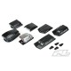 No Prep Drag Racing Optional Hood Scoops and Blowers Variety Pack (Clear)