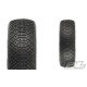 Electron 2.2” 2WD MC (Clay) Off-Road Buggy Tires Mounted on Velocity White Wheels for TLR 22 5.0 2WD Buggy Front