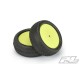 Electron 2.2” 4WD MC (Clay) Off-Road Buggy Tires Mounted on Velocity Yellow Wheels for TLR 22X-4 & XB4 Buggy Front
