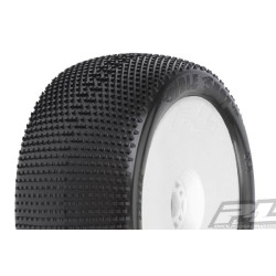 Hole Shot 4.0 S3 (Soft) Off-Road 1:8 Truck Tires Mounted on White Zero Offset Wh