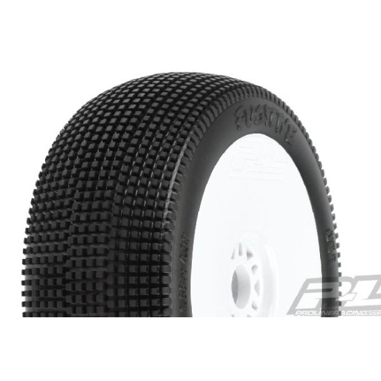 Fugitive S3 (Soft) Off-Road 1:8 Buggy Tires Mounted on White Wheels (2) for Fron