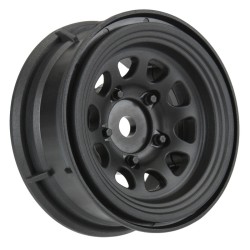 Proline Keystone 1.55 Black Wheels Rock Crawlers F/R (2)