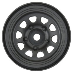 Proline Keystone 1.55 Black Wheels Rock Crawlers F/R (2)