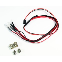 LED verlichting set met aluminium houders – 2 Wit – 2 Rood 1op10
