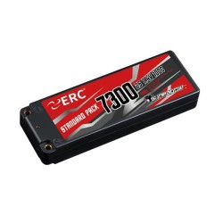 Sunpadow hardcase ERC Lipo Battery 7300mAh-2S1P-7.4V 4mm plugs