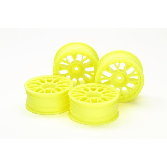 Medium-Smal Gaaswielen (24mm breed, Offset +2) Geel (4 stuks)
