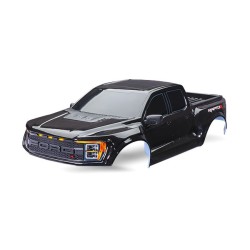 Body, Ford Raptor R, compleet (zwart) (inclusief grille, achterklep afwerking, zijspiegels, decals en clipless montage) (vereist #10124 & 10125 carrosseriebevestigingen)