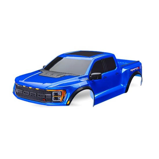 Body, Ford Raptor R, compleet (blauw) (inclusief grille, achterklep afwerking, zijspiegels, decals en clipless montage) (vereist #10124 & 10125 carrosseriebevestigingen)