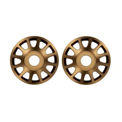 Wielcentra worden geleverd met 2,5 x 10 mm schroeven (12 stuks) brons 2 stuks