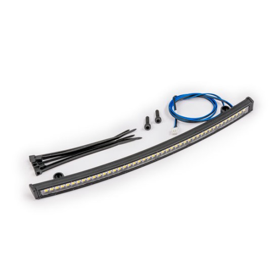 LED light bar, roof (curved, high-voltage) (44 white LEDs (single row), 180mm wide)