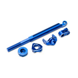 Brake linkage, front (blue-anodized 6061-T6 aluminum)/ mounting hardware