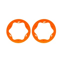 Beadlock rings, front, orange (3.5") (2)