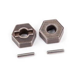 Wheel hubs, hex (steel) (2)/ axle pins (2) 