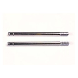 Shock shafts, steel, chrome finish (long) (2)