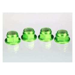 Green anodized axle nuts