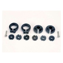 Piston head set, (2 sets of 3 types)/ shock collars (2)/ spr