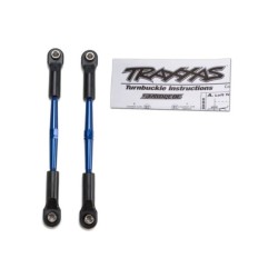 Turnbuckles, aluminum (blue-anodized), toe links, 61mm (2) (