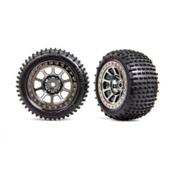 Tires & wheels, assembled (2.2' black chrome wheels, Alias 2.2' tires) (2) (Bandit rear, medium compound with foam inserts)