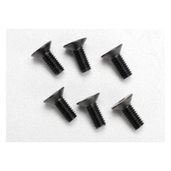 Screws, 4x10mm countersunk machine (hex drive) (6)