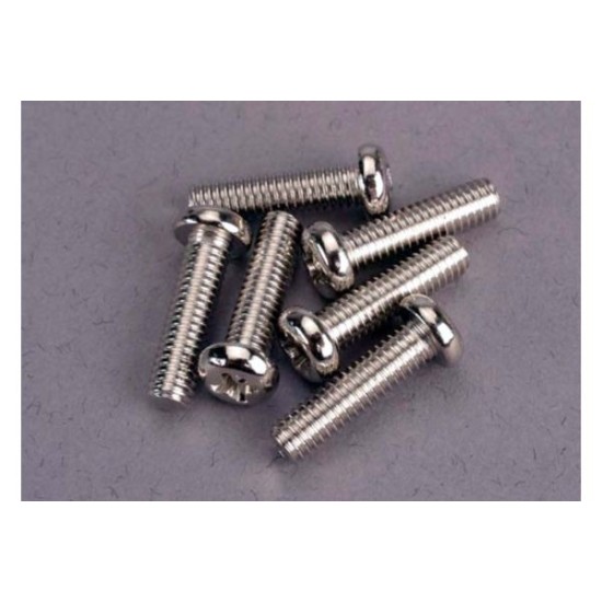 Screws, 4x15mm roundhead machine (6)