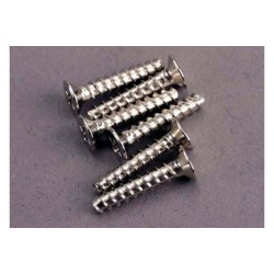 Screws, 3x15mm countersunk self-tapping (6)