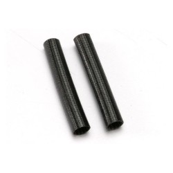 Heat shield tubing, fiberglass (2) (black)