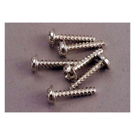 Screws, 3x15mm washerhead self-tapping (6)