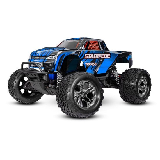 Traxxas Stampede 2WD Brushed HD inclusief batterij & USB-C lader Blauw