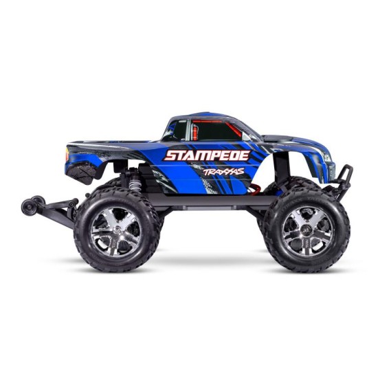 Traxxas Stampede 2WD Brushed HD inclusief batterij & USB-C lader Blauw