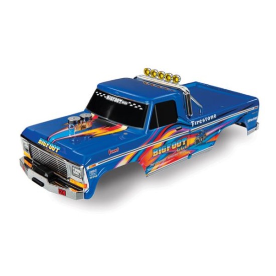 Body, Bigfoot No. 1, blue-x, Officially Licensed replica (painted, decals applied)