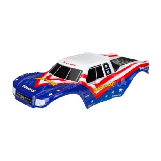 Body Bigfoot Red White and Blue Officially Licensed replica painted decals applied