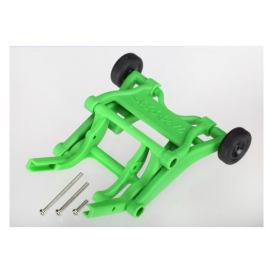Wheelie bar, assembled (green) (fits Stampede, Rustler, Band