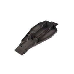 Lower chassis (black) (166mm long battery compartment) (fits both flat and hump style battery packs) (use only with #3725R ESC mounting plate)