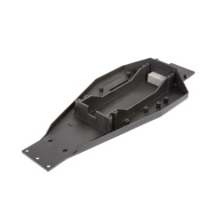 Lower chassis (black) (166mm long battery compartment) (fits both flat and hump style battery packs) (use only with #3725R ESC mounting plate)