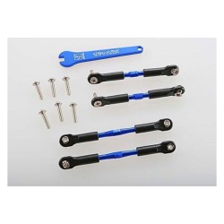 Turnbuckles, aluminum (blue-anodized), camber links, front,