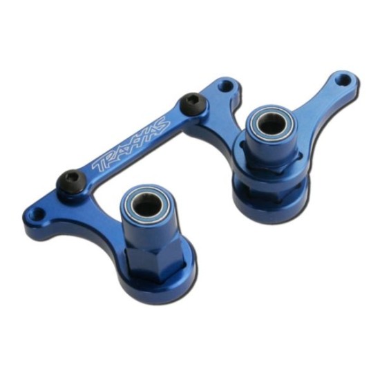 Steering bellcranks, drag link (blue-anodized T6 aluminum)/