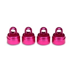 Shock caps, aluminum (Pink-an odized) (4) (fits all Ultra Sh