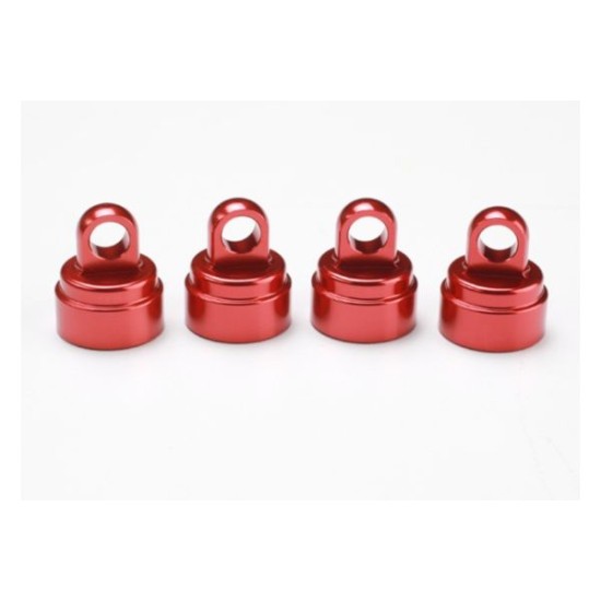 Shock caps Aluminium Red Anodized