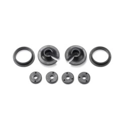 Spring retainers, upper & lower (2)/ piston head set (2-hole