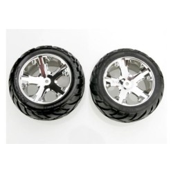 Tires & wheels, assembled, glued (All Star chrome wheels, An