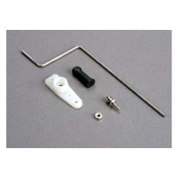 Steering rod/ plastic rod end/ chrome threaded ball & nut/ s